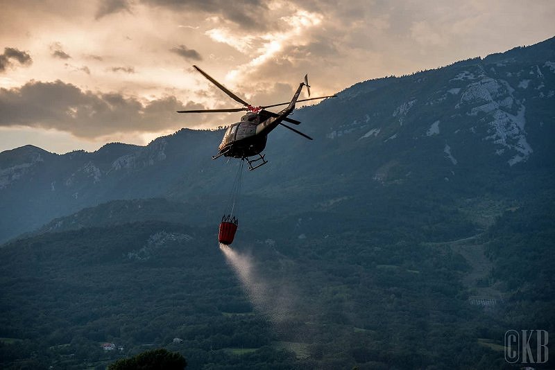 Požar na pobočju Gore na Ajdovščino