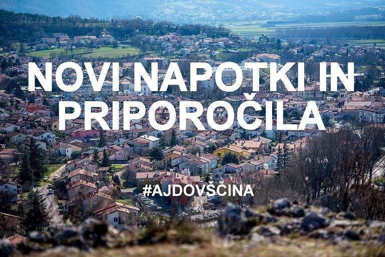 Novi napotki in priporočila