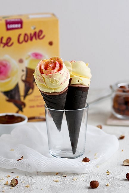 LEONE Rose Cone Vanilla Hazelnut