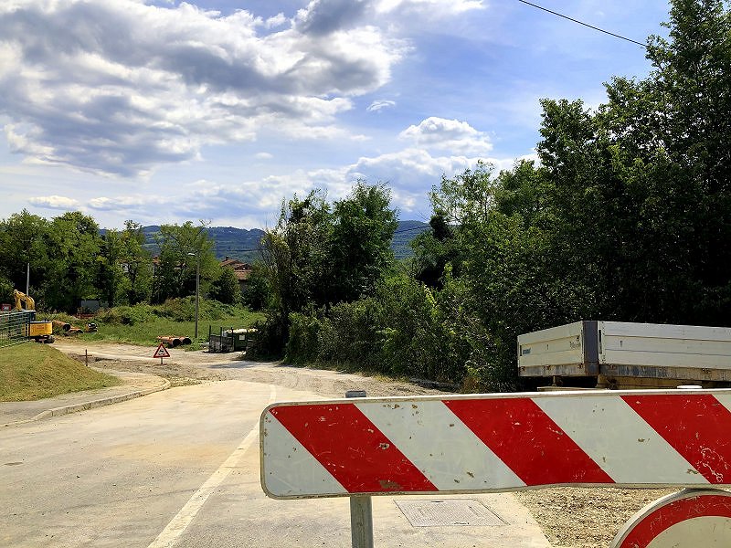 Dobravlje Velike Žablje zapora ceste