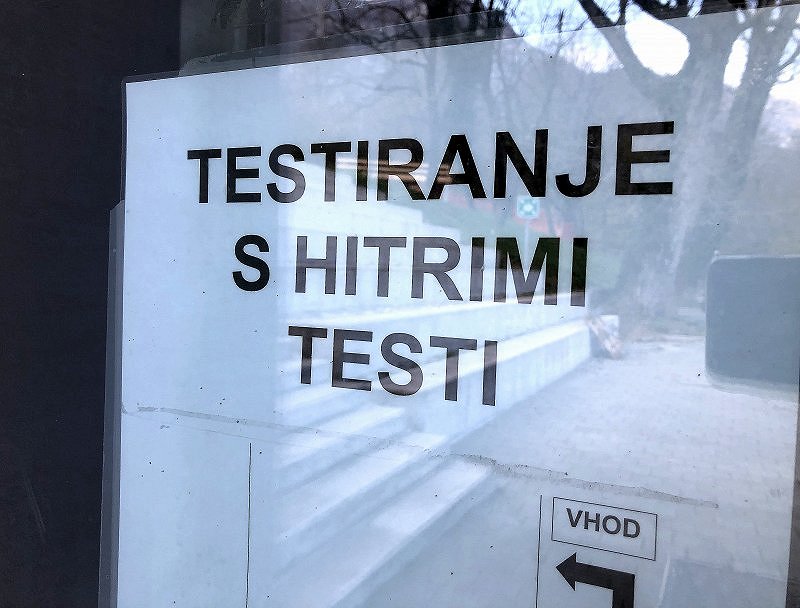 hitro testiranje nova točka 2021