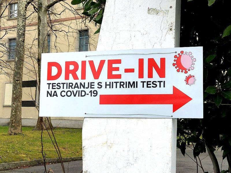 Drive-in testiranje Ajdovščina 2021 