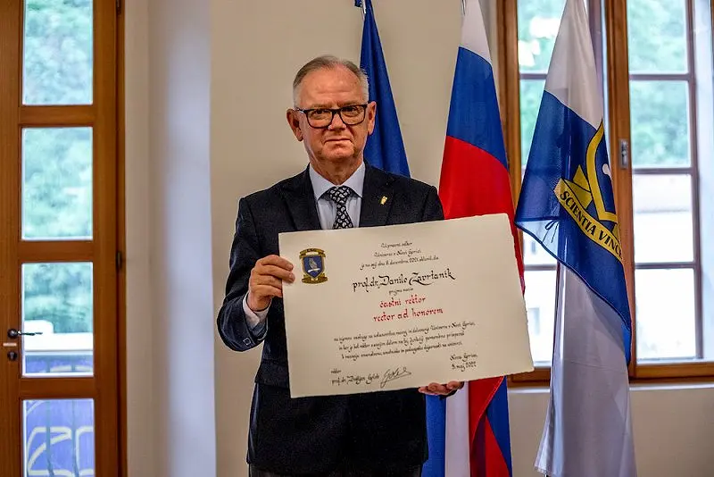 Prof. dr. Danilo Zavrtanik je postal častni rektor Univerze v Novi Gorici 