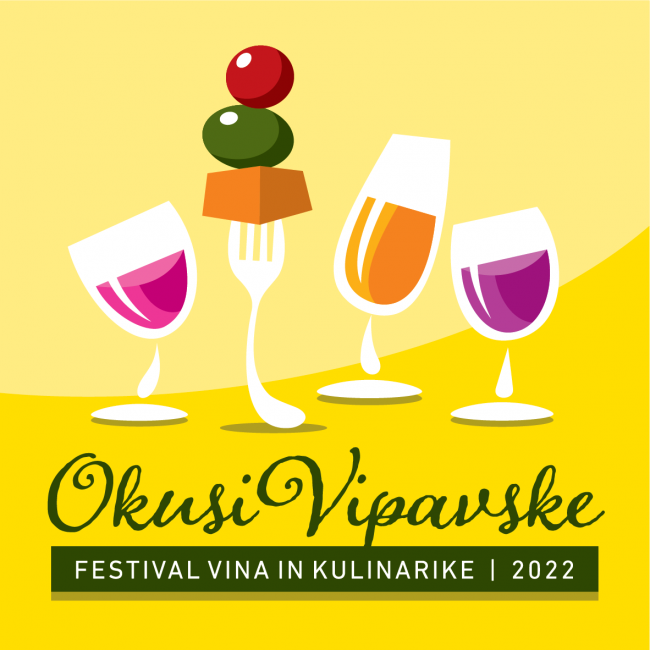 Okusi Vipavske 2022 - Logotip z ilustracjo Q-01.png