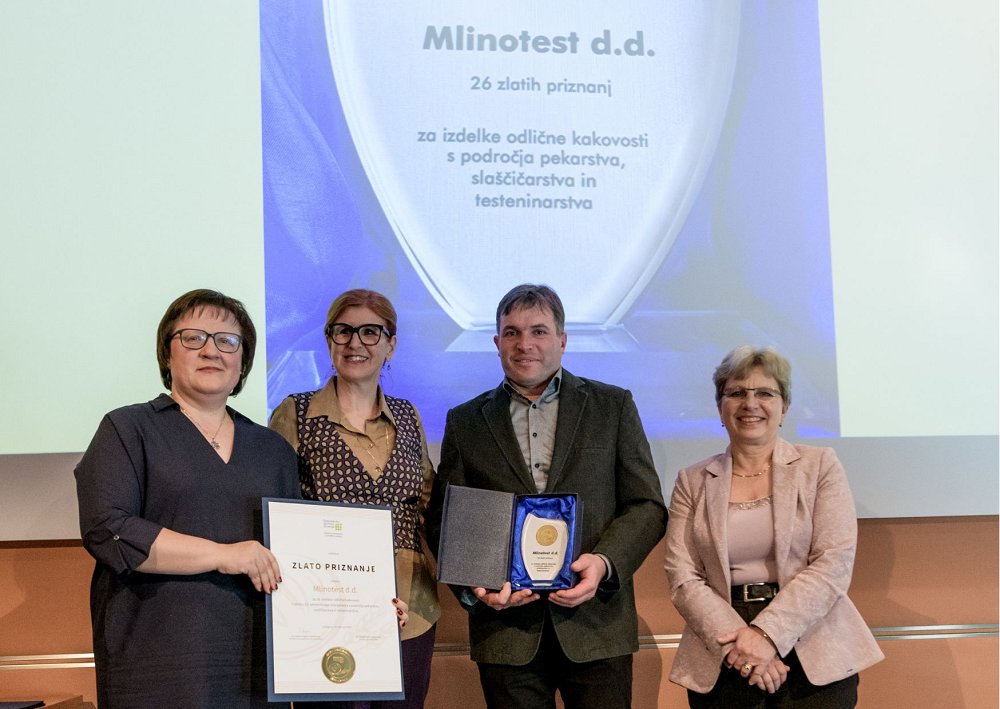 Odličja GZS za kakovost 2023: Mlinotestova Zlata potica zlata v imenu in v medalji. Letos že četrtič zapored!