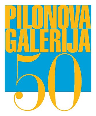 Logotip ob 50. obletnici Pilonove galerije Ajdovščina<br />
Avtor: Ranko Novak