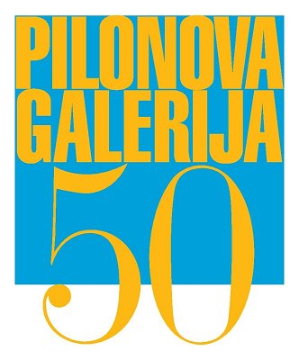 Logotip ob 50. obletnici Pilonove galerije Ajdovščina<br />
Avtor: Ranko Novak