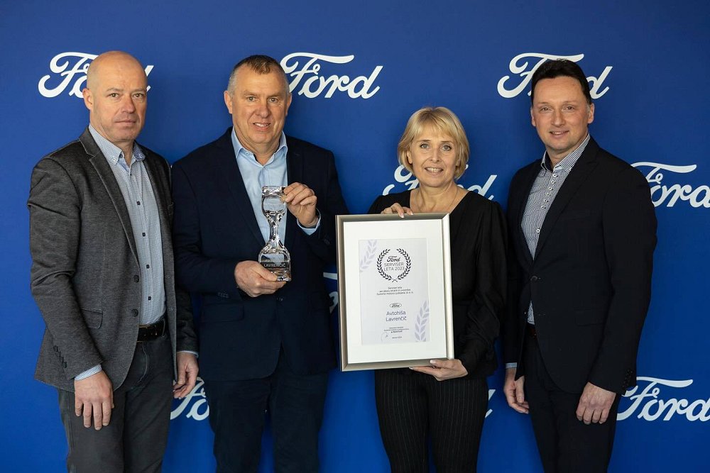 Avtohiša Lavrenčič je drugič zapored najboljši Fordov serviser leta