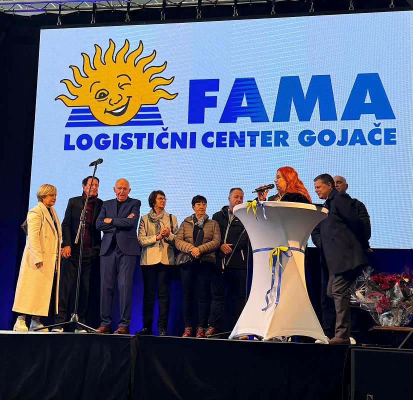 Podjetje Fama svečano odprlo nov logistični center v Gojačah