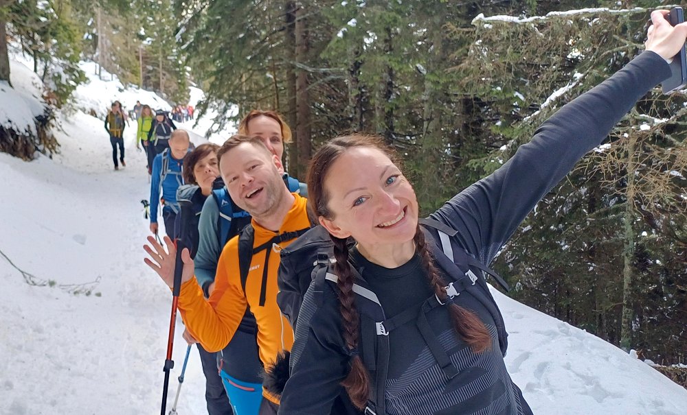Planinsko društvo Ajdovščina: Dobrča in razgledni Šentanski vrh v zimskih razmerah