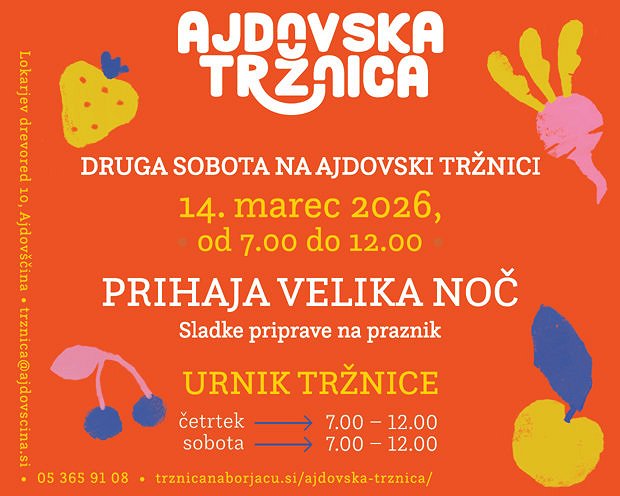 Ajdovska tržnica v pripravah na Veliko noč