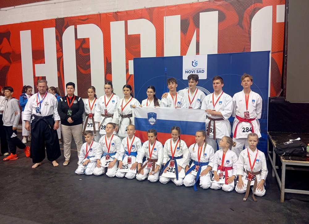 Karate klub Sakura zelo uspešen na evropskem prvenstvu v Srbiji