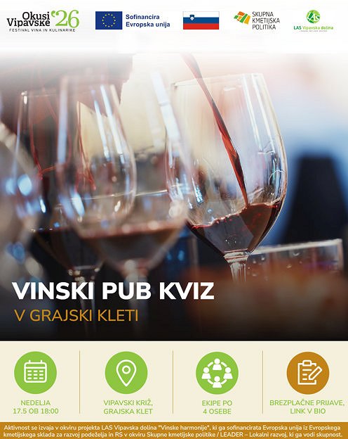 Vinski Pub kviz v Vipavskem Križu